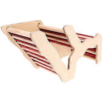 Maison pour hamster en bois avec échelle décorative (lot de 3)