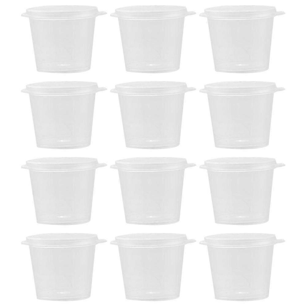 100Pcs Transparent Multi-function Sauce Cups Reusable Convenient Sauce Containers Holders