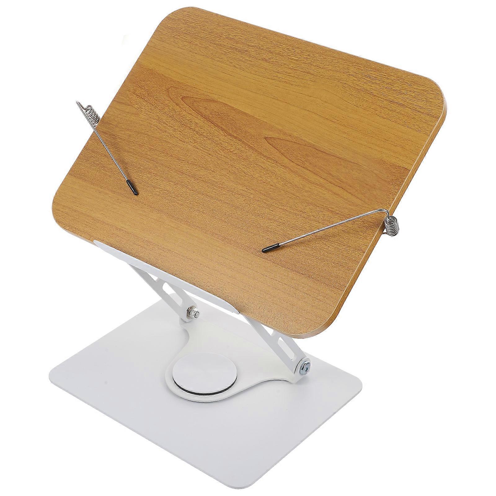 Reading Holder Rotatable Book Stand for Reading Silver Metal