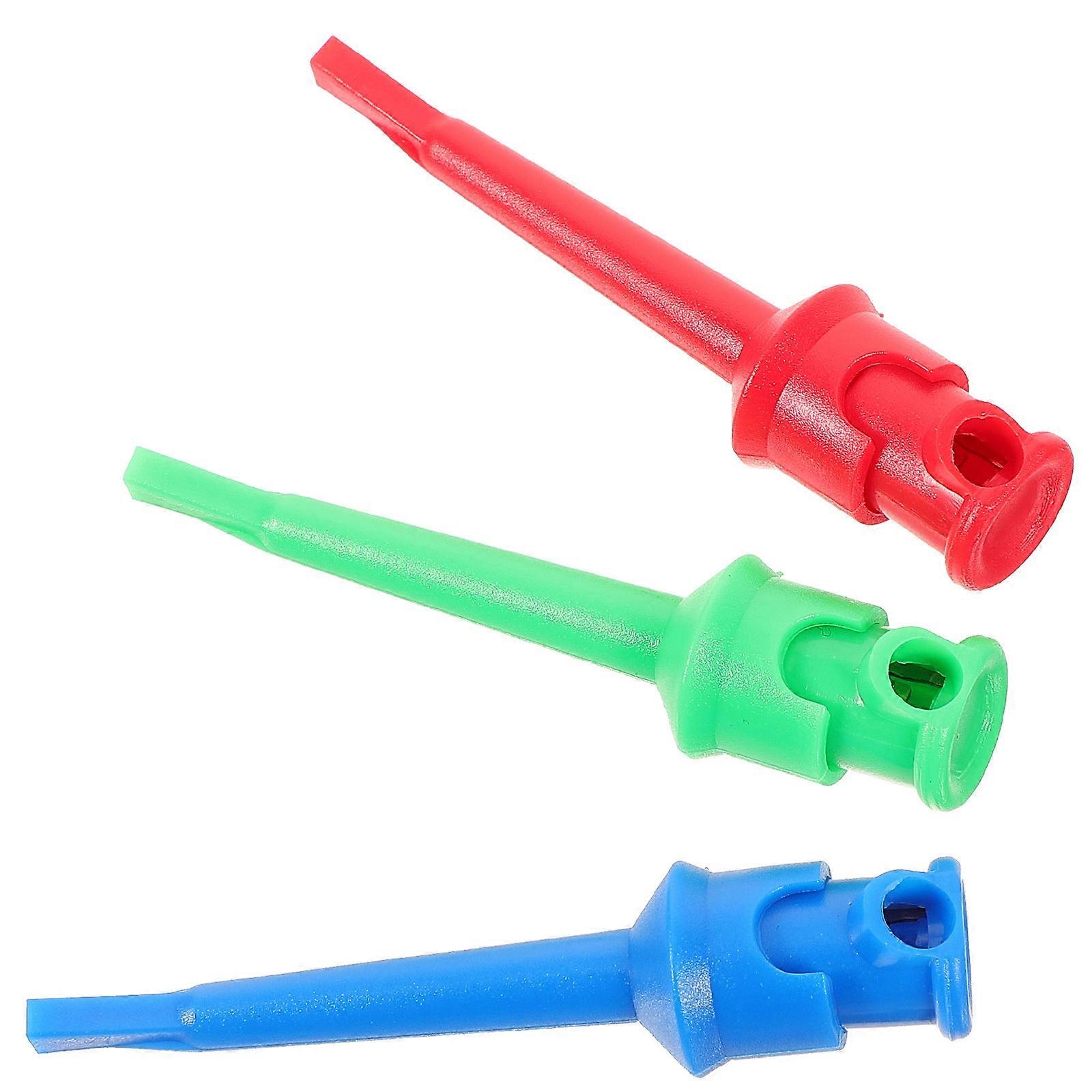 Multimeter Probe Test Hook Clip for Electronic Parts Testing 3Pcs