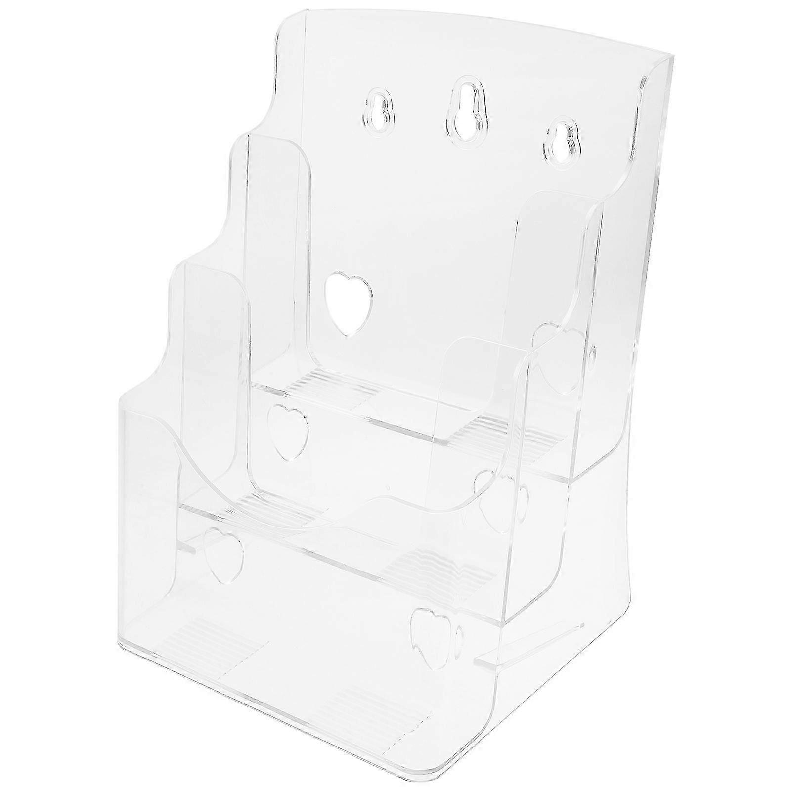 Pamphlet Display Stand A5 Document Stand compatible with Study Room Organized Storage Sloping Shaped 1Pack