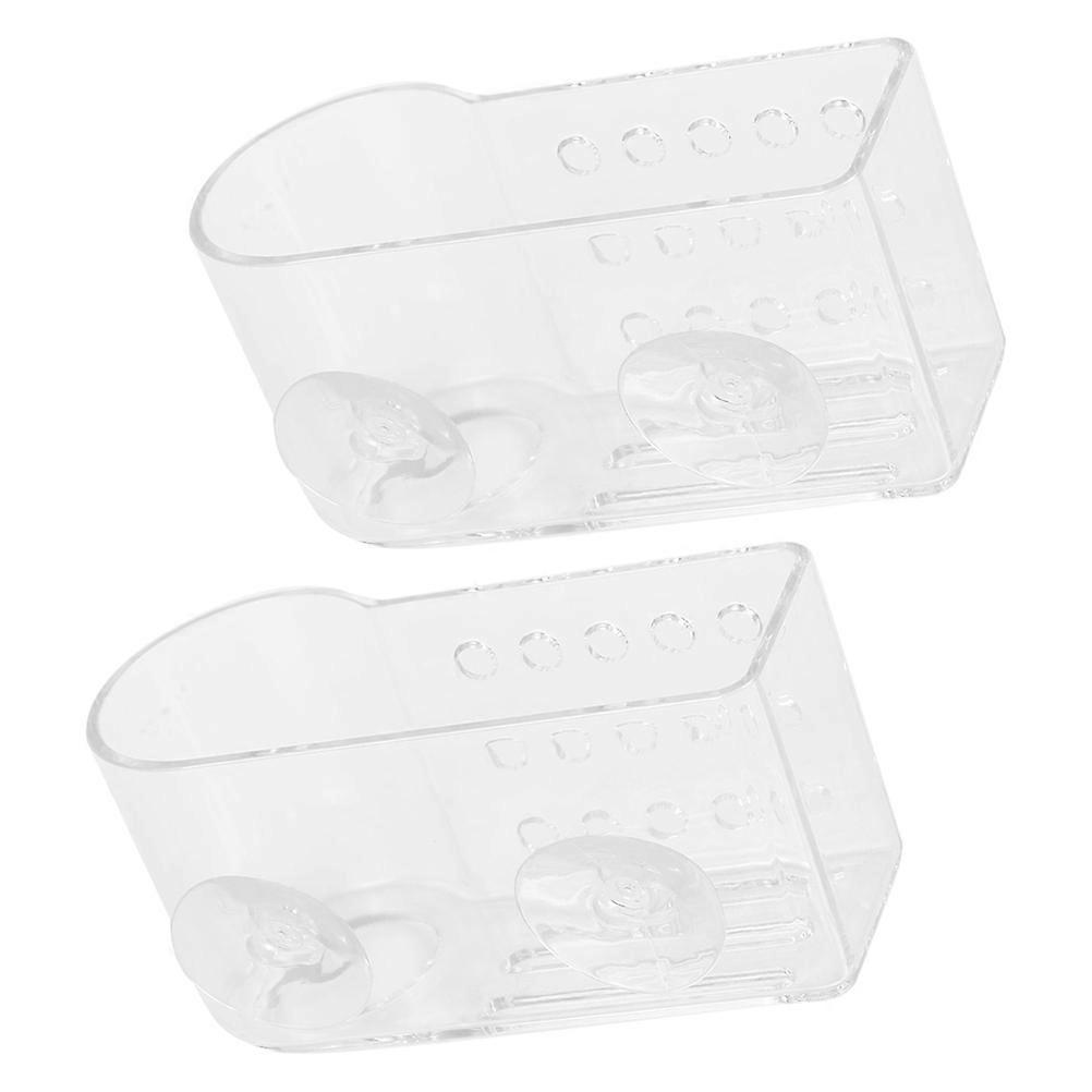 2 Pcs Kitchen Drying Racks Kitchen Sponge Holder Wall-mounted Storage Rack