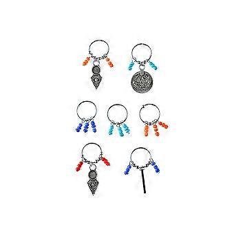 Haarschmuck für Damen: Bunte ethnische Flecht-Kopfschmuckringe