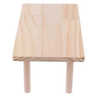 Spielplattform aus Holz für Hamster, 2-teiliges Zubehör für Kleintierkäfige