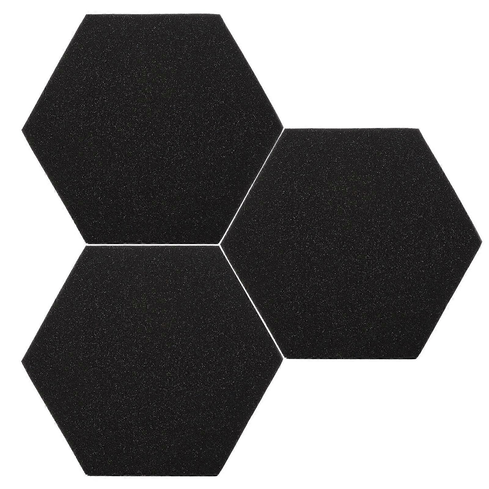 3PCS Soundproof Hexagon Fireproof High Density Soundproof Padding