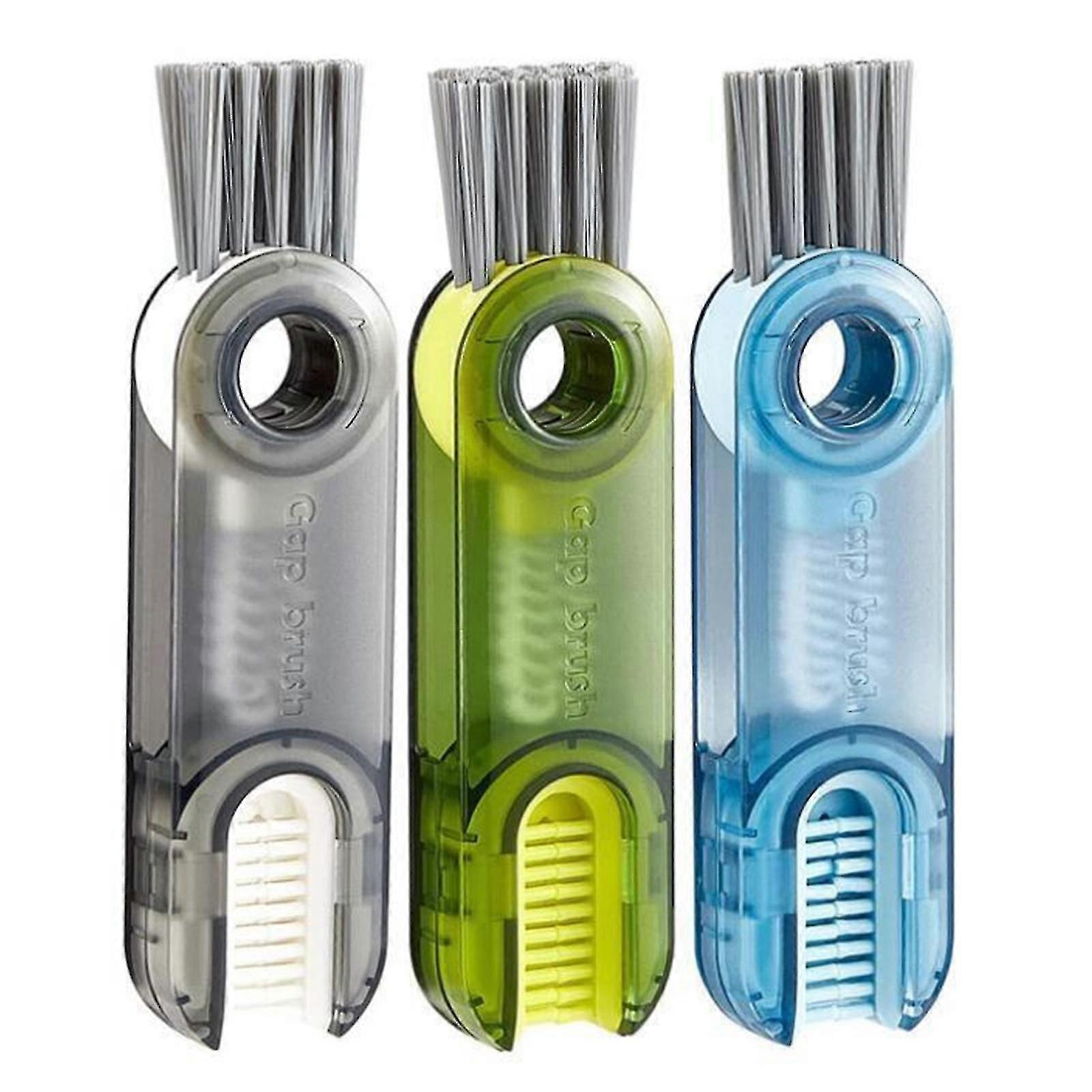 Tiny Bottle Lid Detail Brush, Multi-Functional Crevice Cleaning Tool