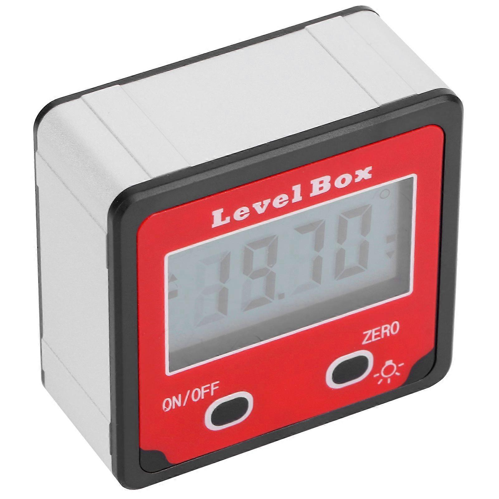 Digital Inclinometer Mini Level Angle Meter Gauge Protractor for Carpentry Architecture Red