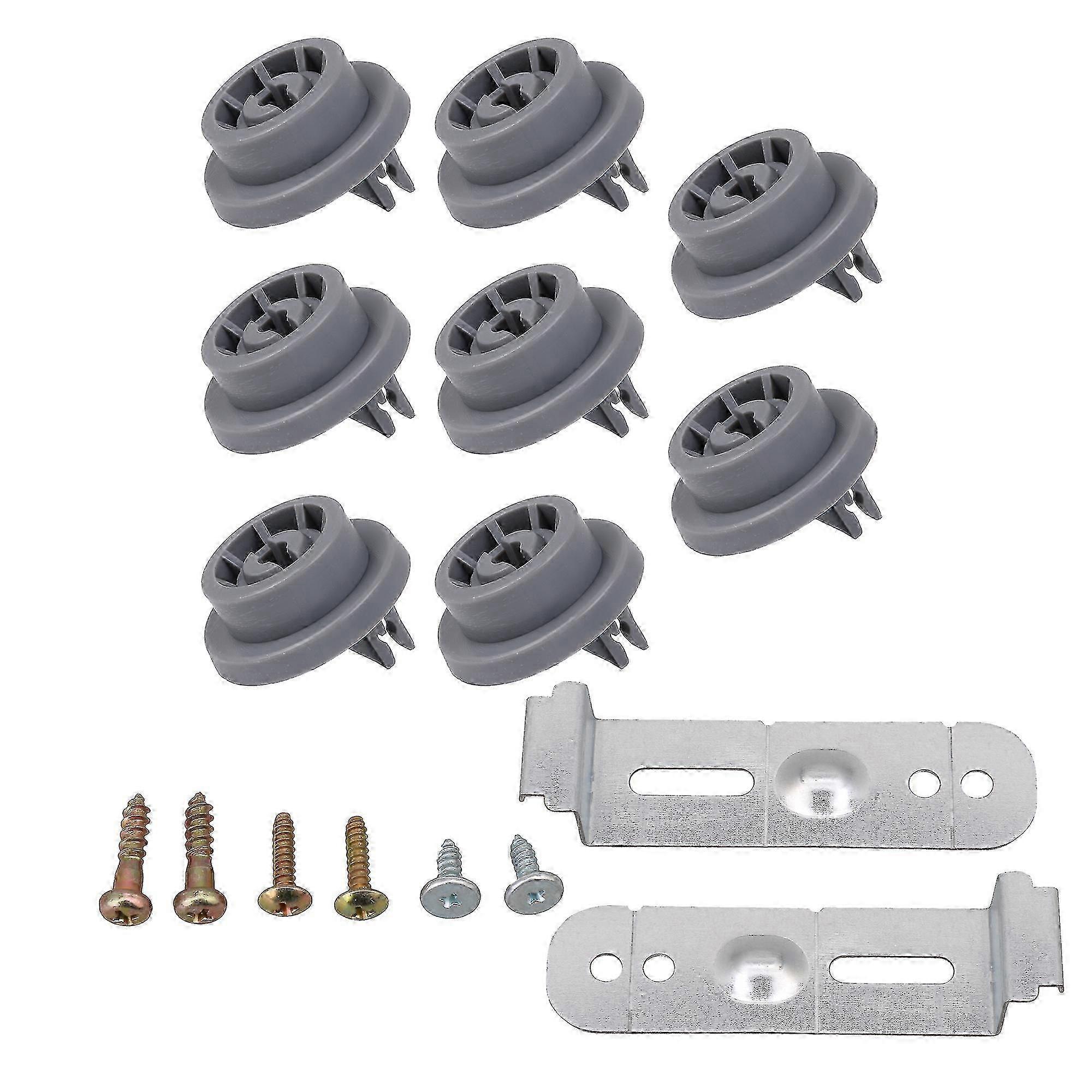 Dishwasher Mounting Bracket 2077601 & Roller Set Replacement compatible with Samsung