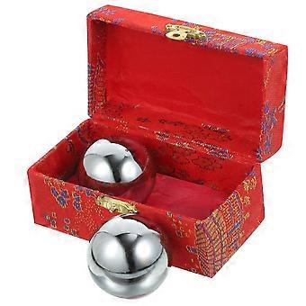 Training Balls Metal Handballs for Hand Exercise Use 1Set Assorted Color