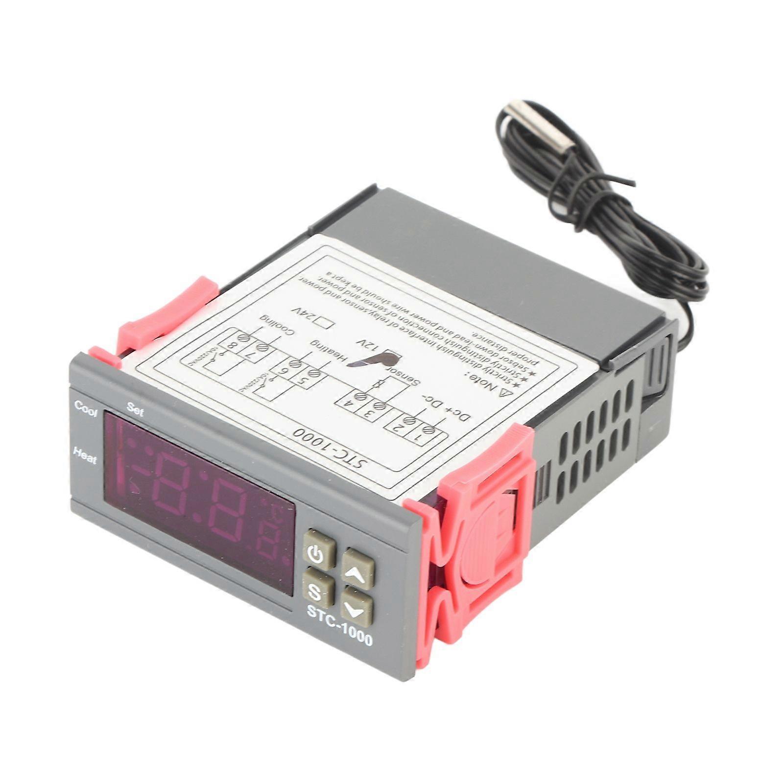 Digital Temperature Controller Cooling and Heating Thermostat with NTC Sensor STC-100012V