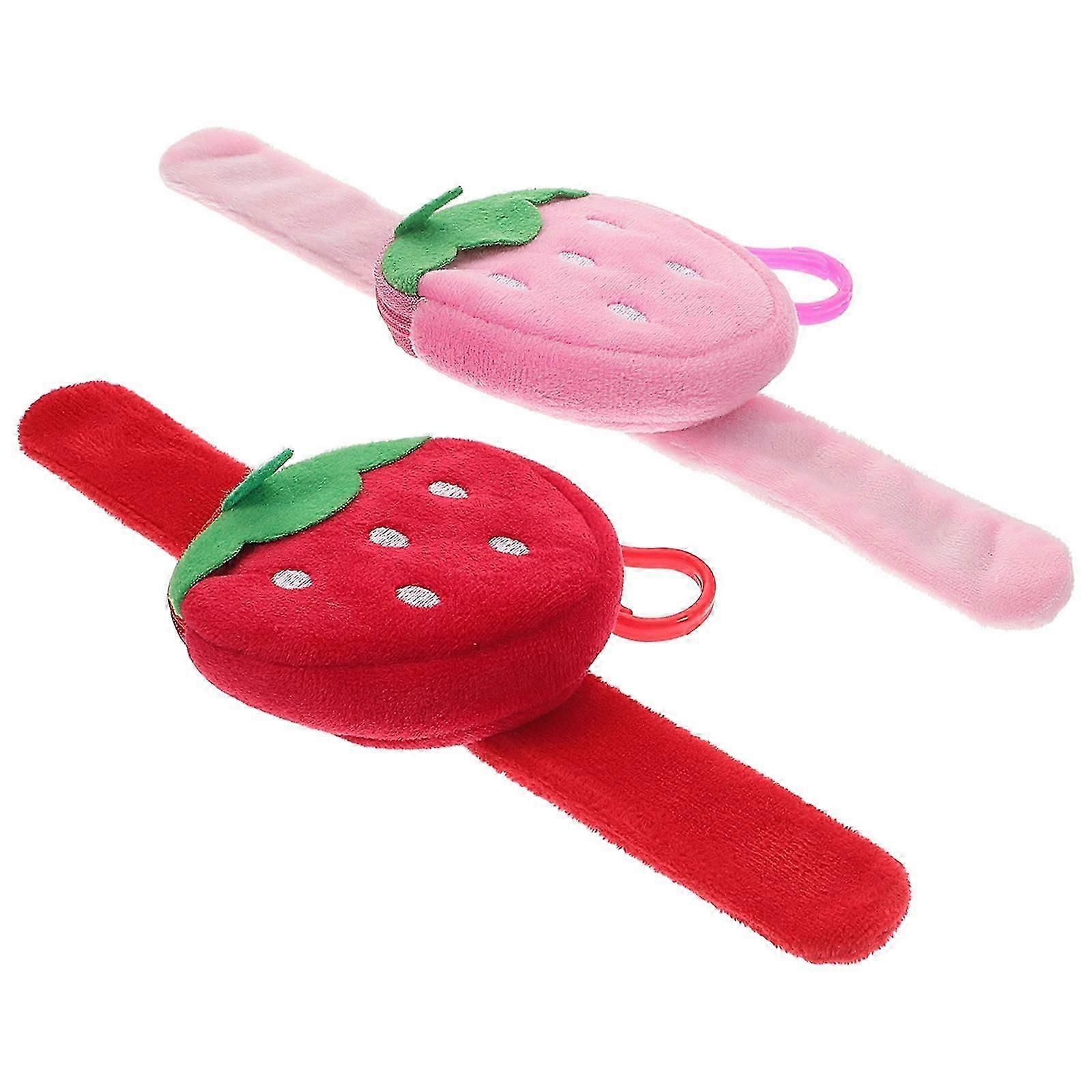 Plush Slap Bracelets for Kids, 2Pcs