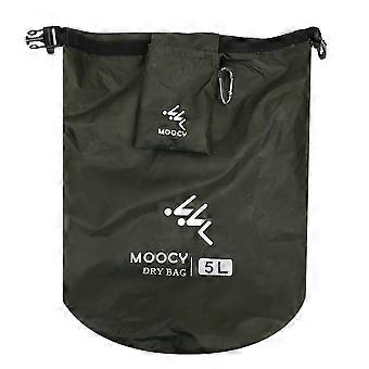 PVC Outdoor Faltbares Wasserdichtes Fass Trockensack Lagerung Tragetaschen Camping Wandern StrandMilitär Grün
