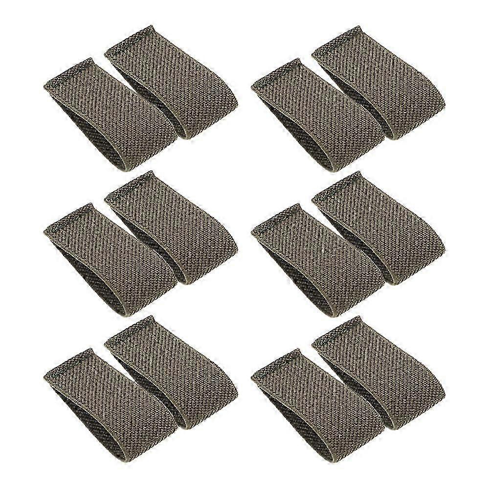 Elastic Belt Keepers, Nylon Loop Retainers for Backpack Straps, 12Pcs