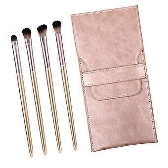 Eye Makeup Brush Cosmetic Tool for Makeup Use 2Pcs Pink Mini Brush Set