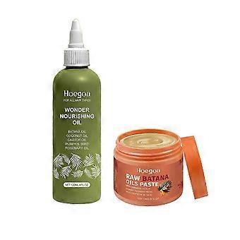 2026 goal Raw Batana Oil for Hair Growth Set - Cold Pressed Scalp Mask and Wonder Growth Oil Serum, Thick and Strong Natural Hair for Men & Women 2025