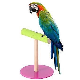 Suporte para treinamento de pássaros em formato de T, divertido, para papagaios de pequeno porte (1 unidade).