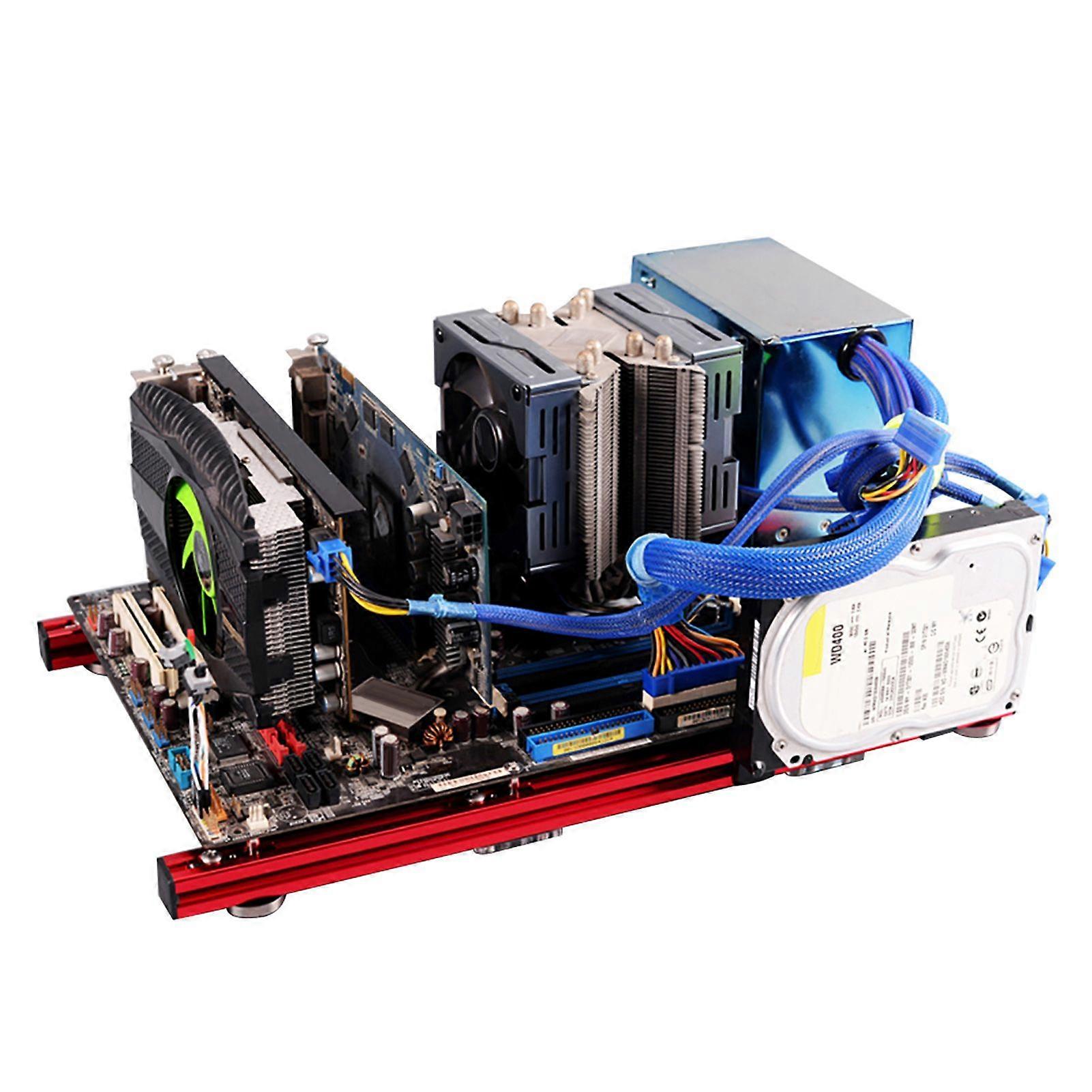 DIY Mini Open Aluminiumlegering Frame ATX Moederbord PC Computerbehuizing