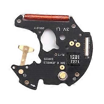 Placa de circuito impresso para mecanismo de relógio de quartzo compatível com os modelos 255.111, 255.411, 255.121 e 255.122. Acessório para relógio.