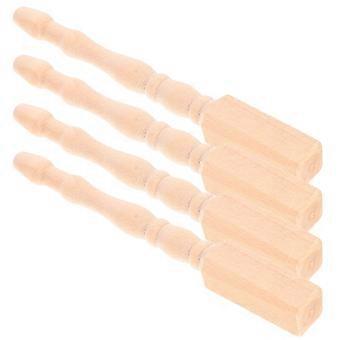 Dollhouse Table Legs Miniature Wooden Furniture Parts for Decor 8Pcs