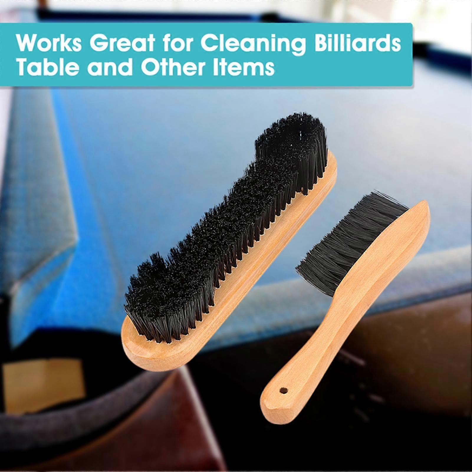 2pcs Billiards Pool Table Rail Brush Set Cleaning Tools Accessory