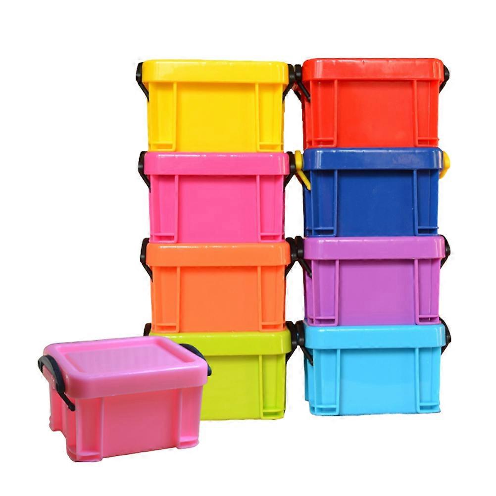 Storage Organizer Box Square Mini Stackable for 9Pcs