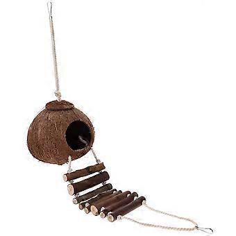 Hermit Crab Wooden Habitat with Ladder Cage Use 2Pcs Set