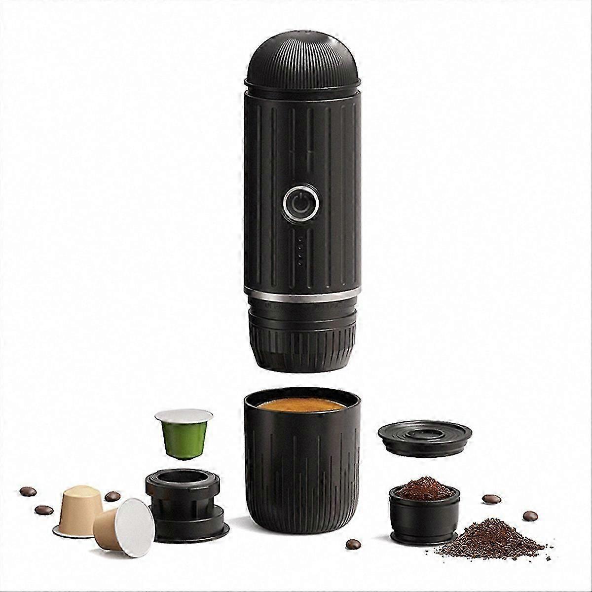Electric Semi-Automatic Car Handheld Heated Espresso Machine,red