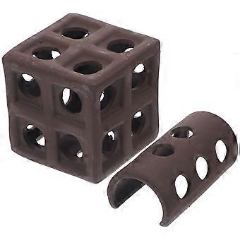 Ceramic Fish Tank Decor Aquarium Hideout for Breeding 2Pcs Fish Cave