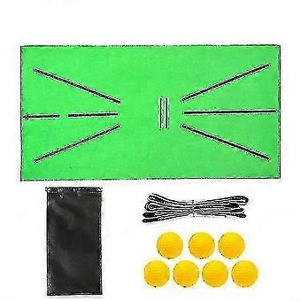 Tapete de entrenamiento de golf, detección de swing, tapete de bateo de golf, tapete de práctica de golf con césped y pelota UFD