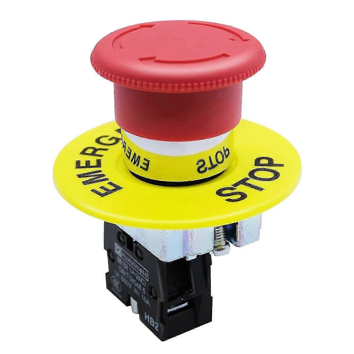 Red Mushroom Self-Latching EStop