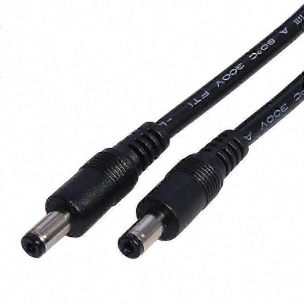 Conector de cable adaptador macho a macho de 5.5x2.1mm DC Power Plug