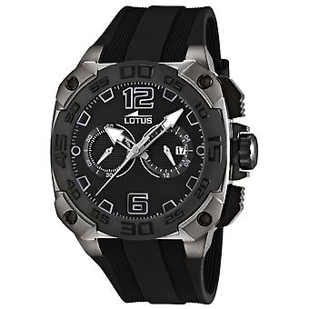 Lotus chrono watch for Unisex Analog Quartz with Polyurethane Bracelet L15791/8