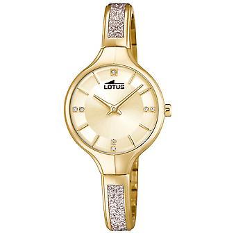 Lotus montres Quartz Analog Woman Watch avec bracelet en acier inoxydable 18595/2