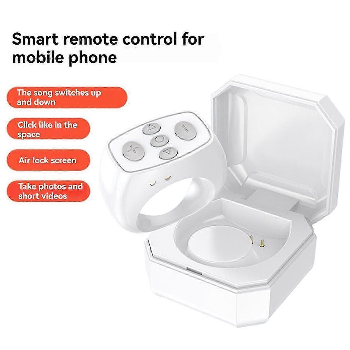 Ring Mobile Phone Bluetooth Remote Control Mini Charging Case Camera Remote Shutter for Remote E-Boo