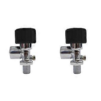 2X 4500Psi 300Bar Diving Tank Cylinder Valve Filling Station Stainless Steel G5/8 HPA Air Tanks Refill Adapter M18x1.5-SNNGV