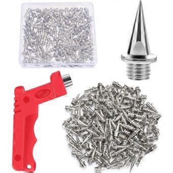 120PCS Hard Stainless Steel Golf Shoe Spikes with Spike Wrench, Replacement Cross Country Spikes for Sprint Sports Short Running Track Shoes