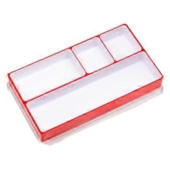 Contenitore per orologiai con scomparti singoli, facile da trasportare, ideale come custodia per strumenti di gioielleria, perfetto come regalo.