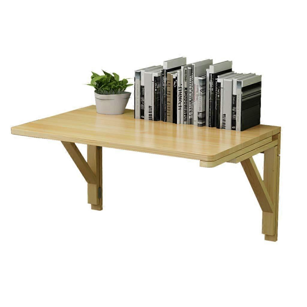 Wall Mounted Folding Drop Leaf Table 50x30cm Solid Pine SpaceSaving Desk for Kitchen or Study