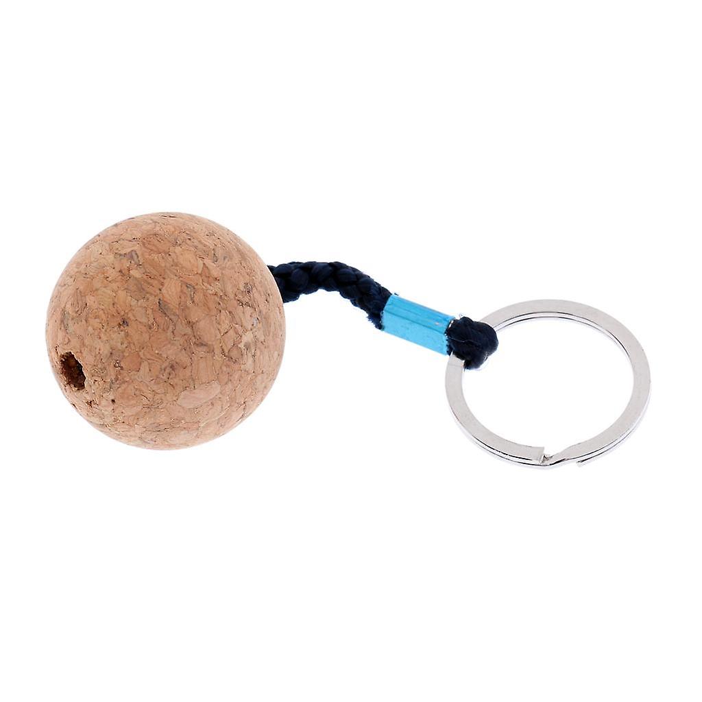 Cork Floating Key Chain Keys Ring Holder Fishing Floats Kayaking Keychain