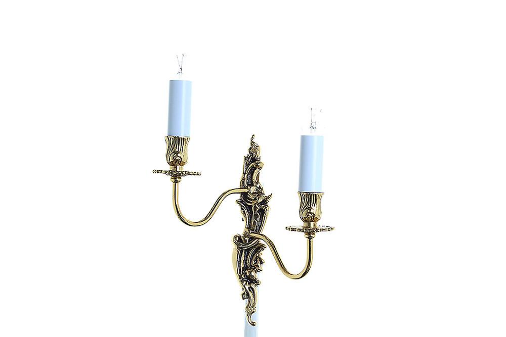 Dauphine Polished Brass Candle Wall Lamp