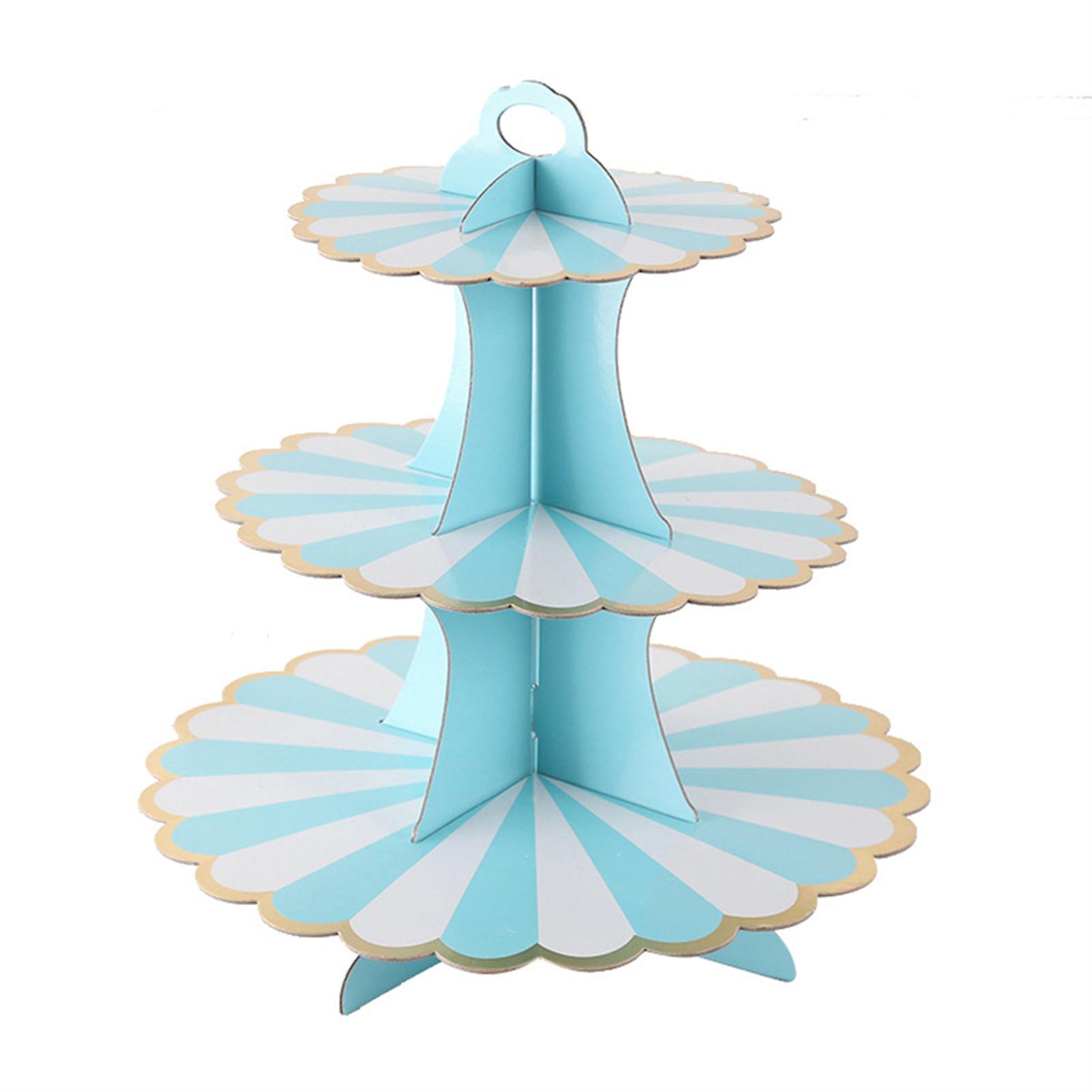3-layer Paper Cake Stand Dessert Stand Cupcake Tower
