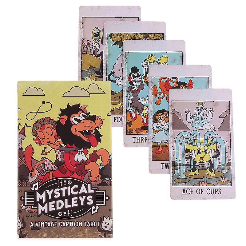 Mystical Medleys A Vintage Cartoon Tarot Card Family Party Board Game Divination