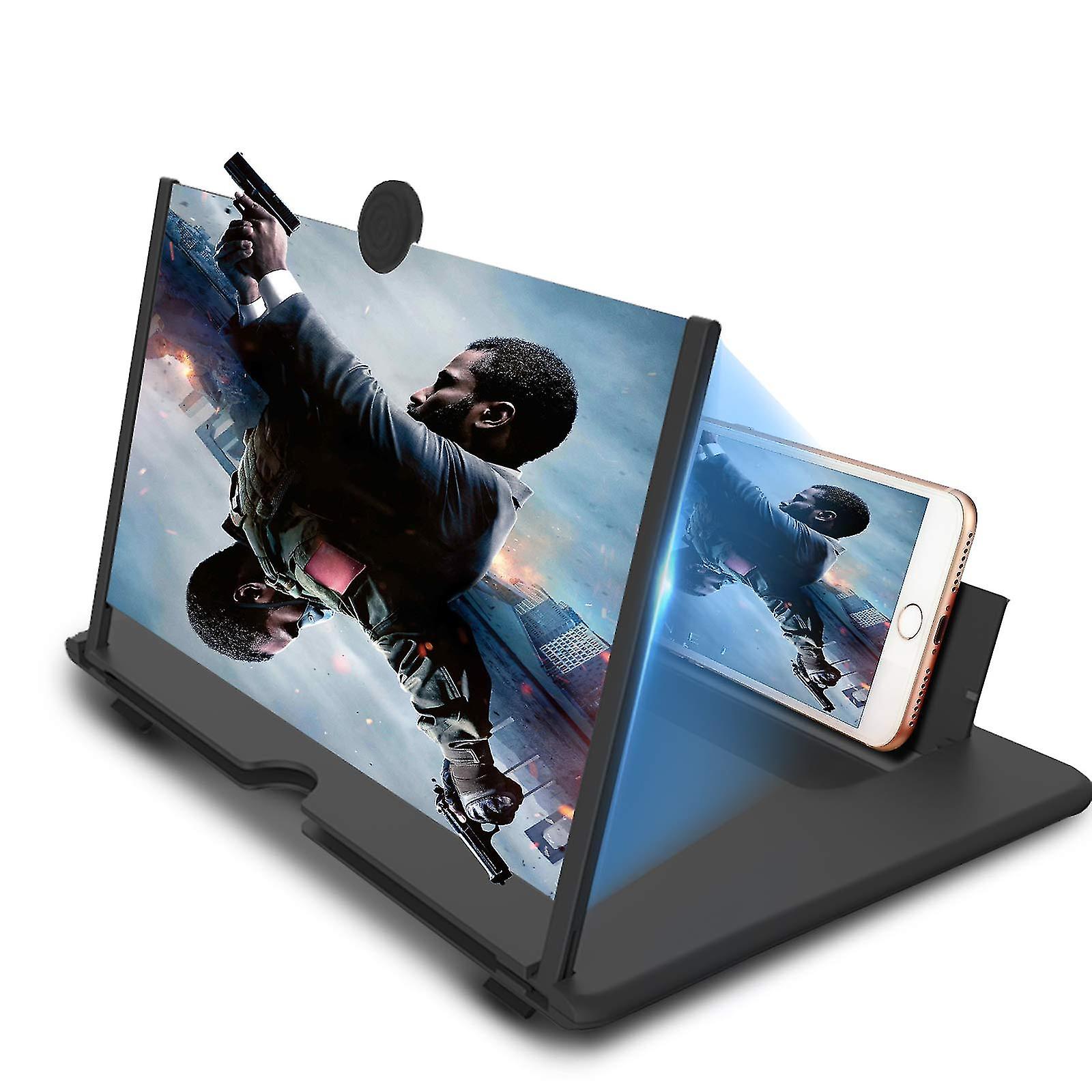 14"thin Foldable Phone Screen Magnisfier,hd Phone Amplifier With Folding Stand Holder
