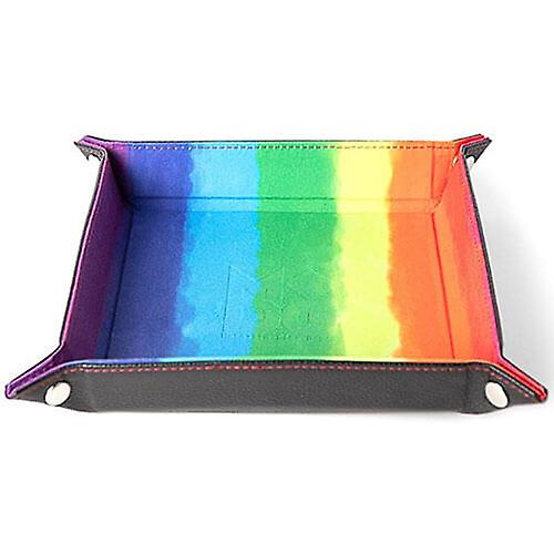 Metallic Dice Games Velvet Folding Dice Tray Gaming Accessories (10"x10")