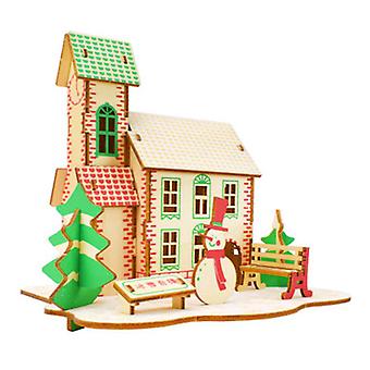 Winter Cottage 3d Wooden Puzzle