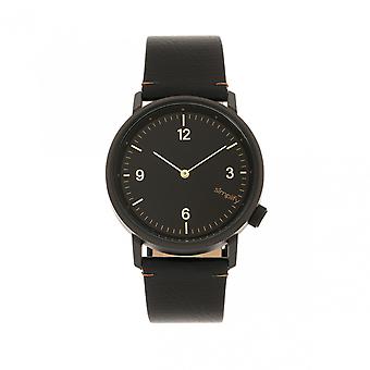 Vereinfachen Sie die 5500 Leder-Band Armbanduhr - schwarz