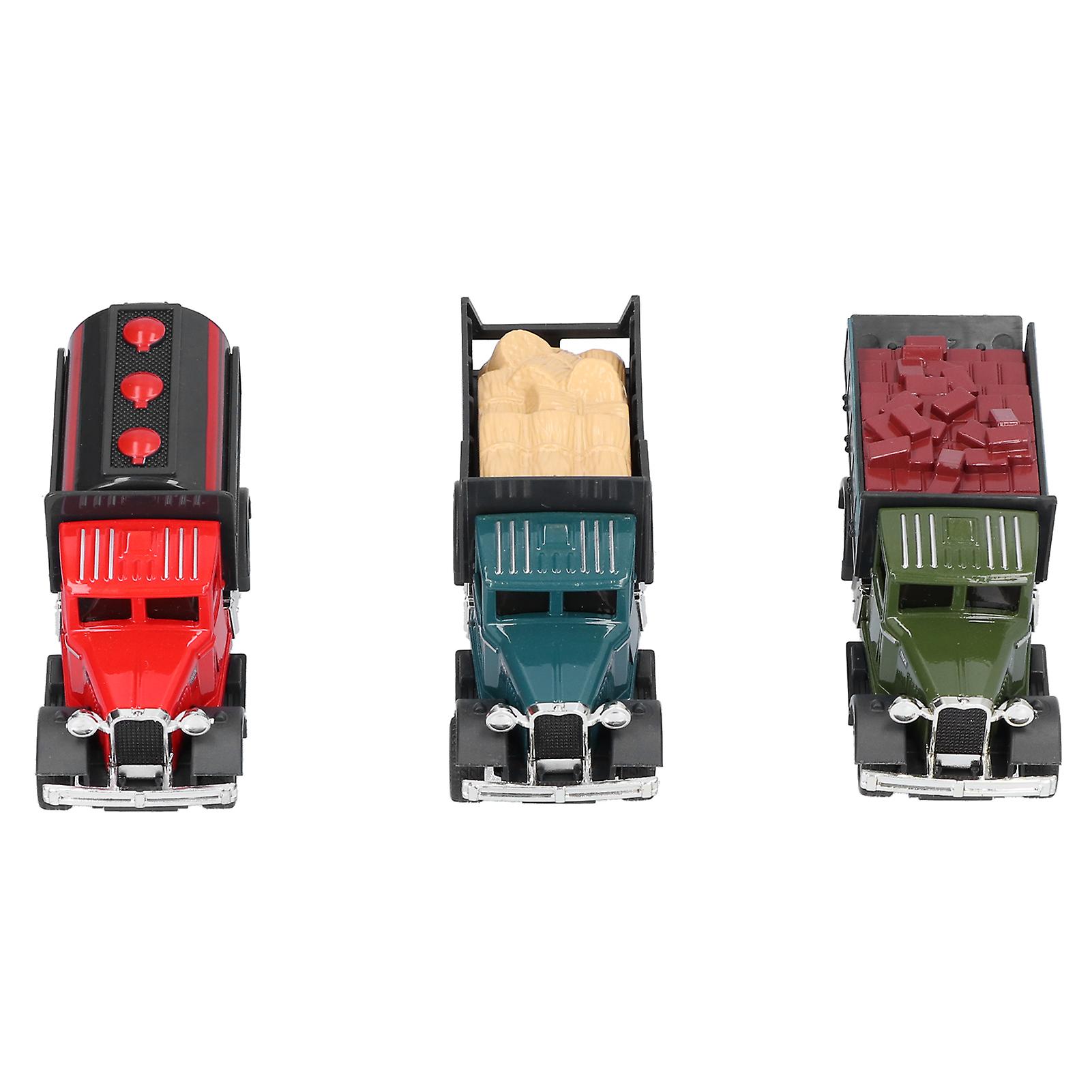 Engineering Car Toy Battery Powered Children Alloy Simulation PullBack Car Vehicle  Toy3pcs