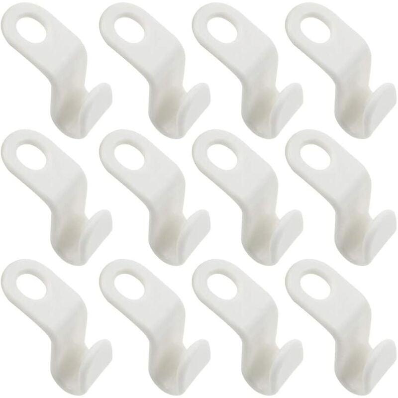 12 Pieces Plastic Hanger Hooks Space Saving Wardrobe Hanger Connecting Hook