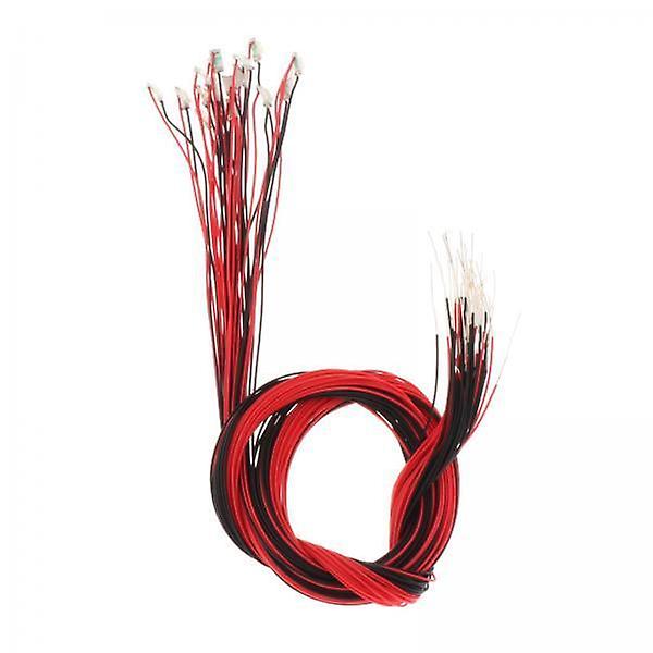 2x20x Model Train Pre-soldered Micro Litz Wired LED Leads Wires Yellow Light