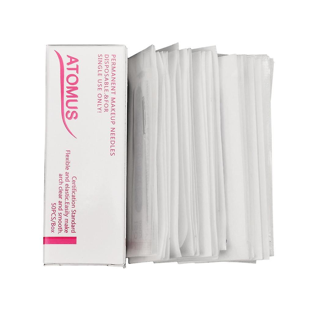 50Pcs 5F Disposable Microblading Needles for Eyebrow Tattoo Semi Permanent